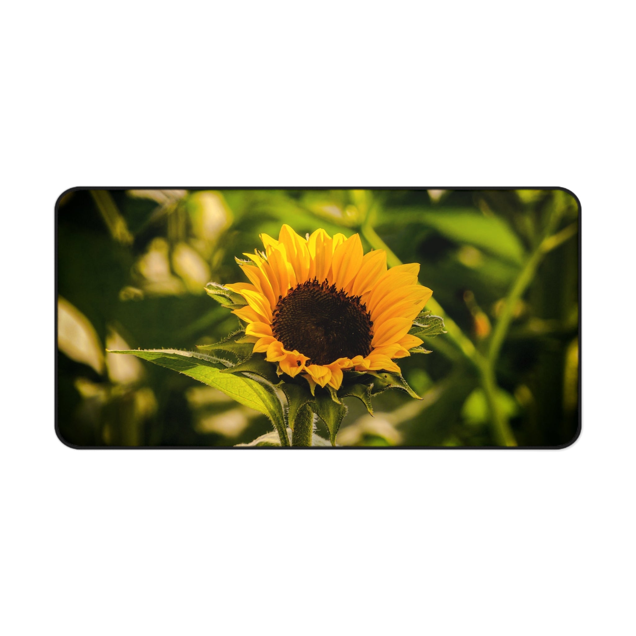 Sunflower Desk Mat — Floral Office Mouse Pad
