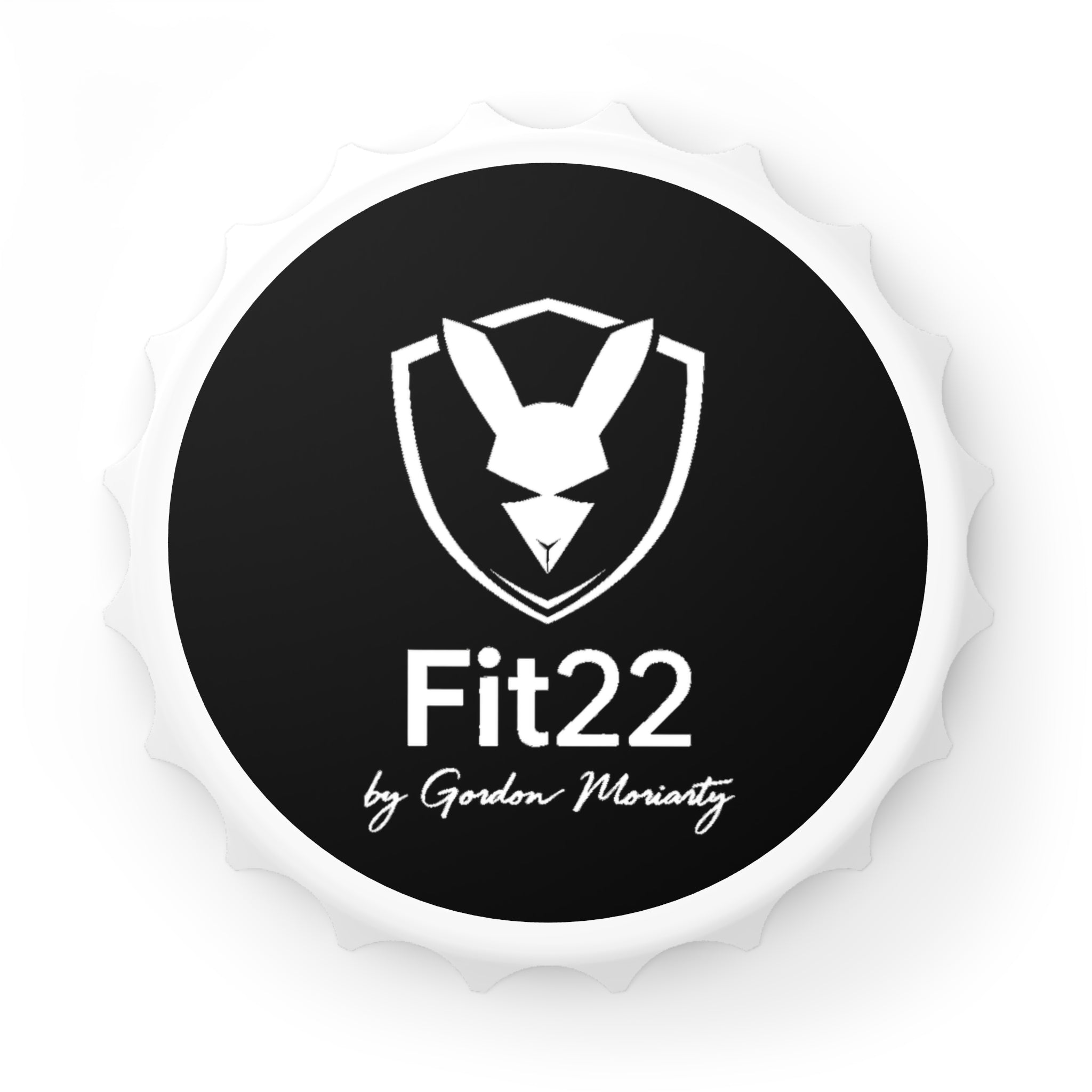 Bottle Opener — Fit22 Fitness Logo Bottle Opener by Gordon Moriarty