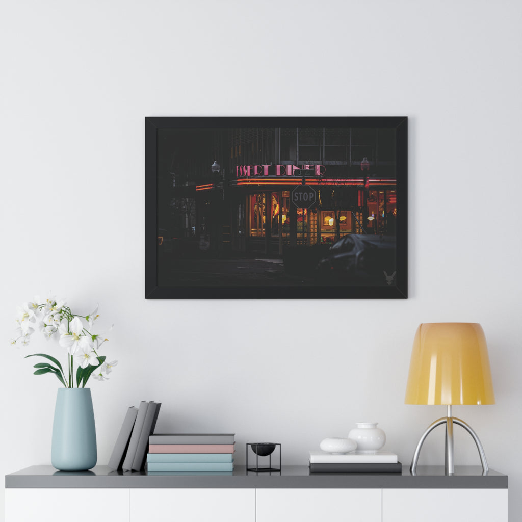 Sacramento Midtown Diner Poster — 'Capture Everything' Evening Cityscape