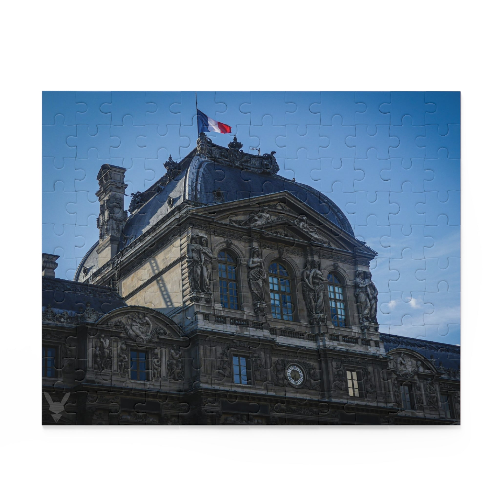 Parisian Landmark Puzzle — 120/252/500-Piece Louvre Architecture Jigsaw