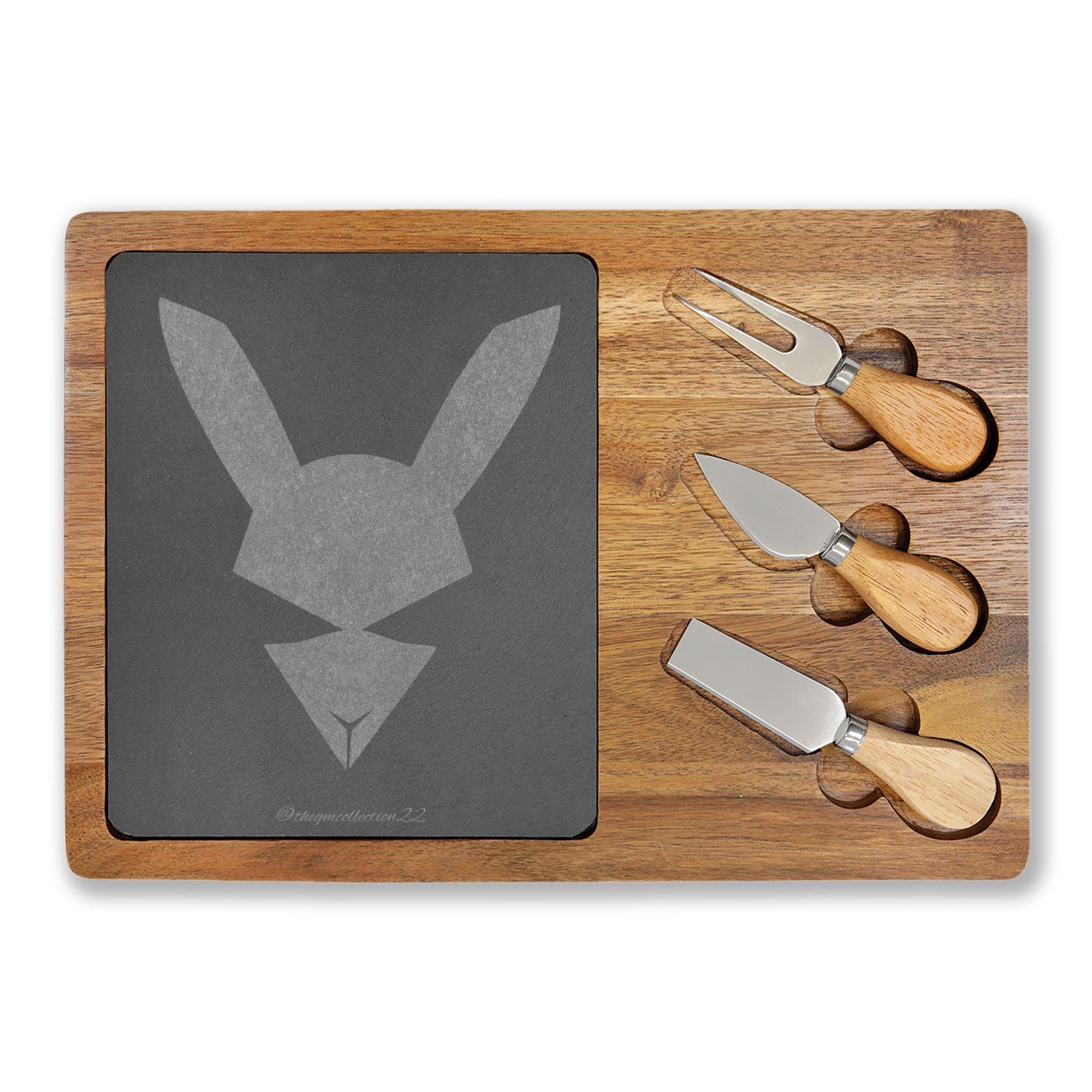 Flagship Logo Engraved Acacia Charcuterie Board