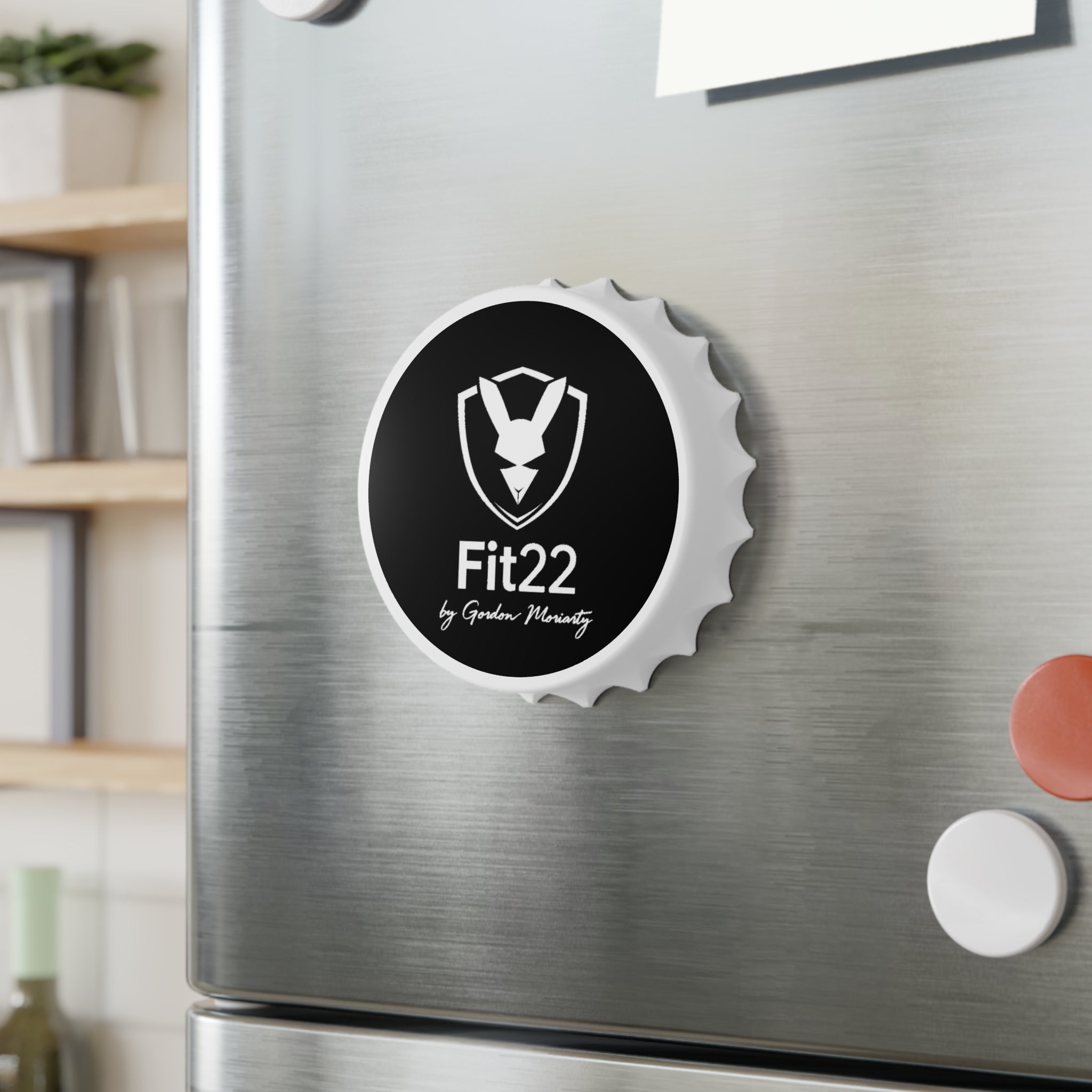 Bottle Opener — Fit22 Fitness Logo Bottle Opener by Gordon Moriarty