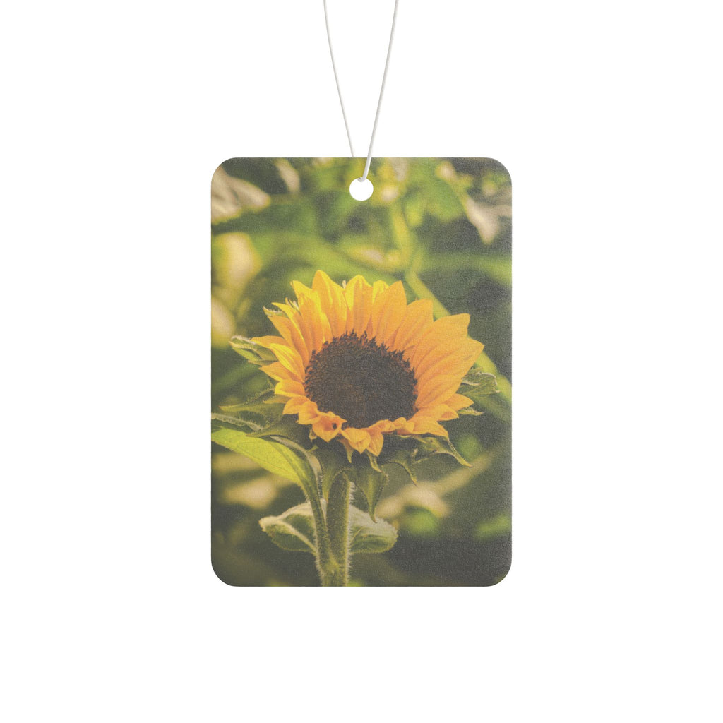 Sunflower Car Air Freshener — Vintage Sunny Floral Scented Ornament