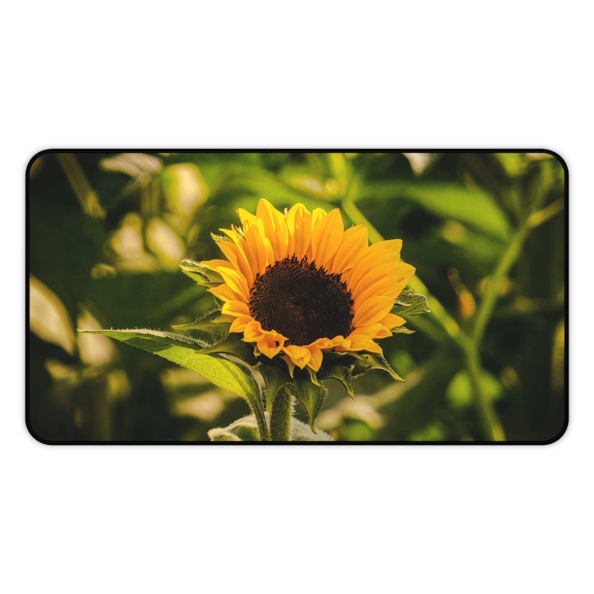Sunflower Desk Mat — Floral Office Mouse Pad