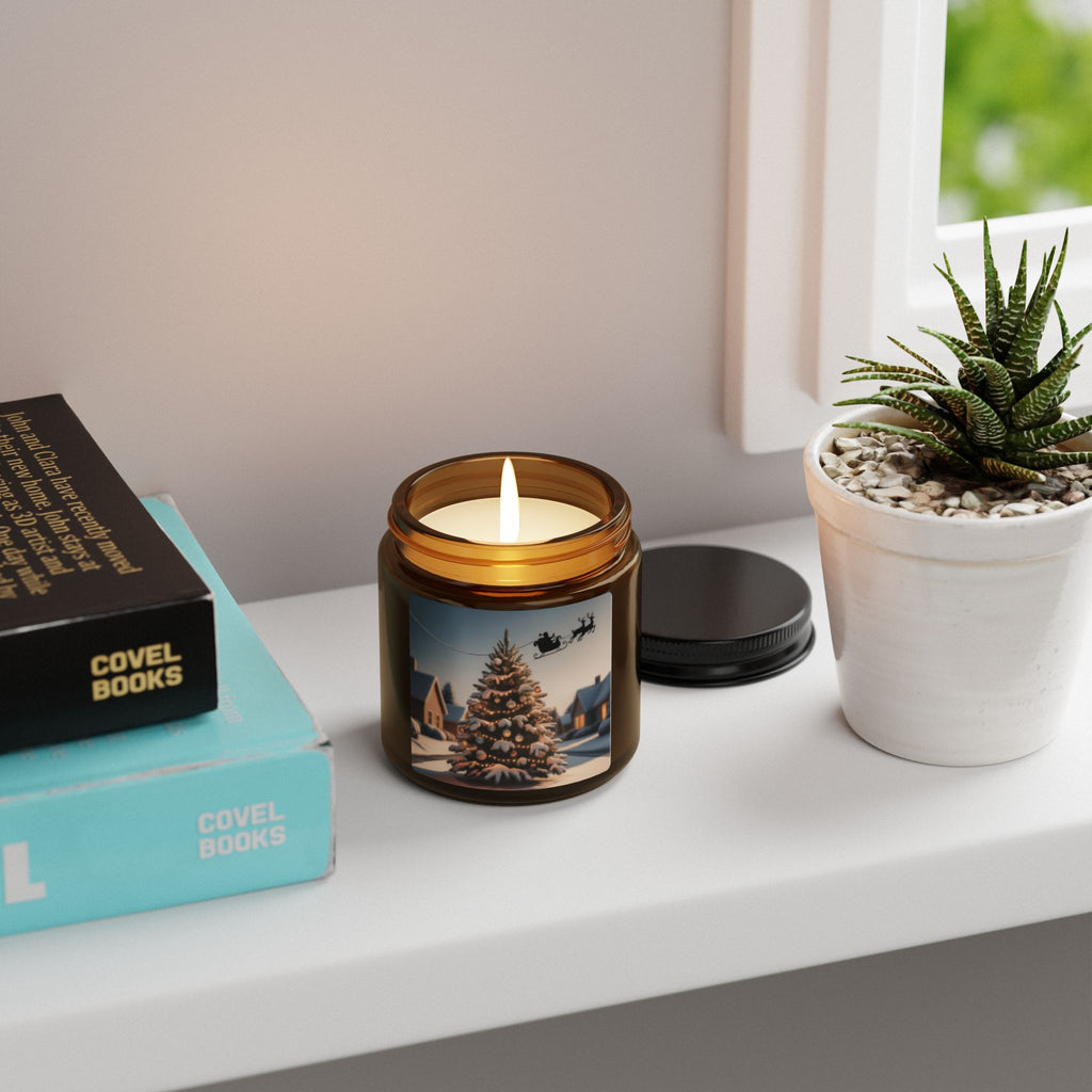 Christmas Amber Jar Soy Candle — Scented Candle