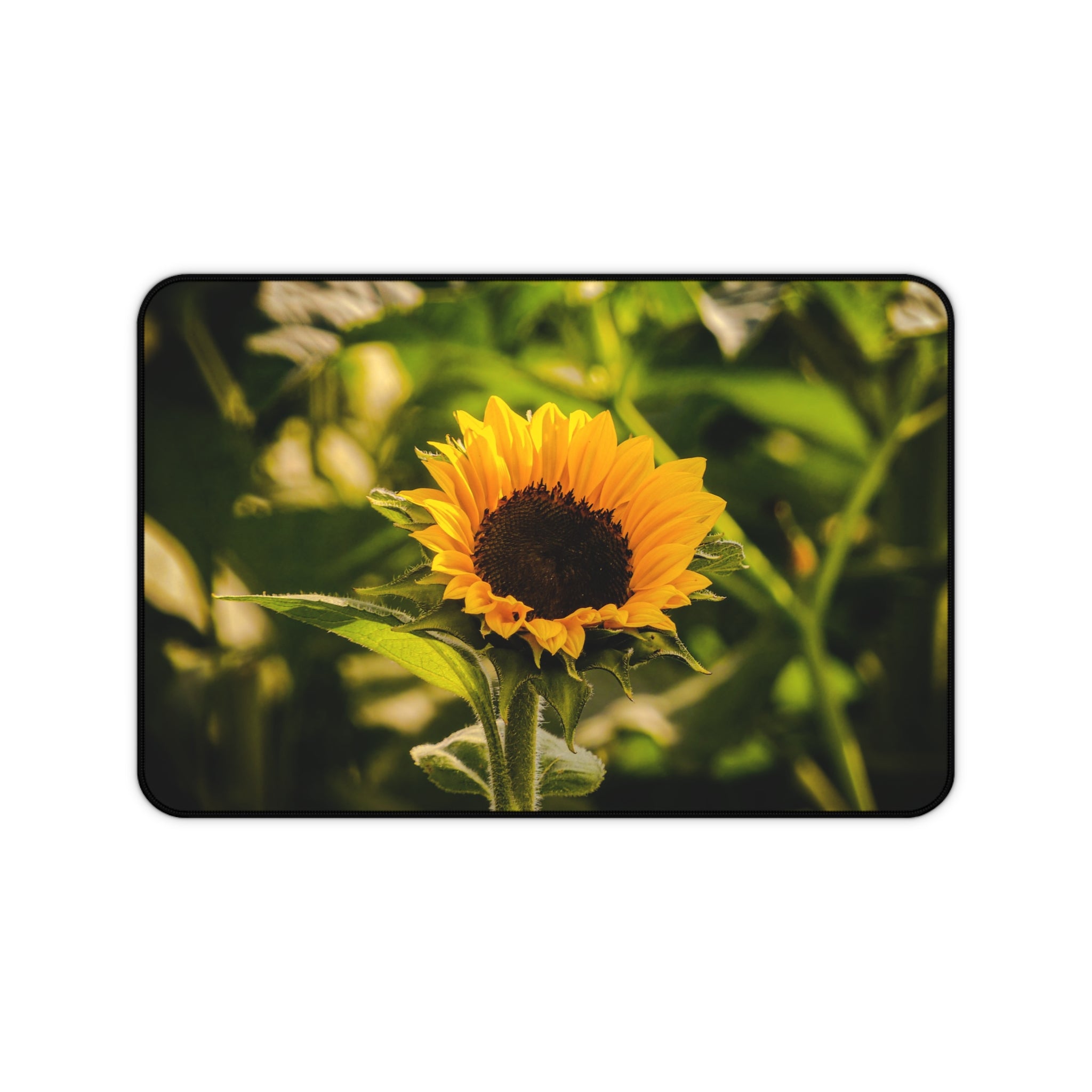 Sunflower Desk Mat — Floral Office Mouse Pad