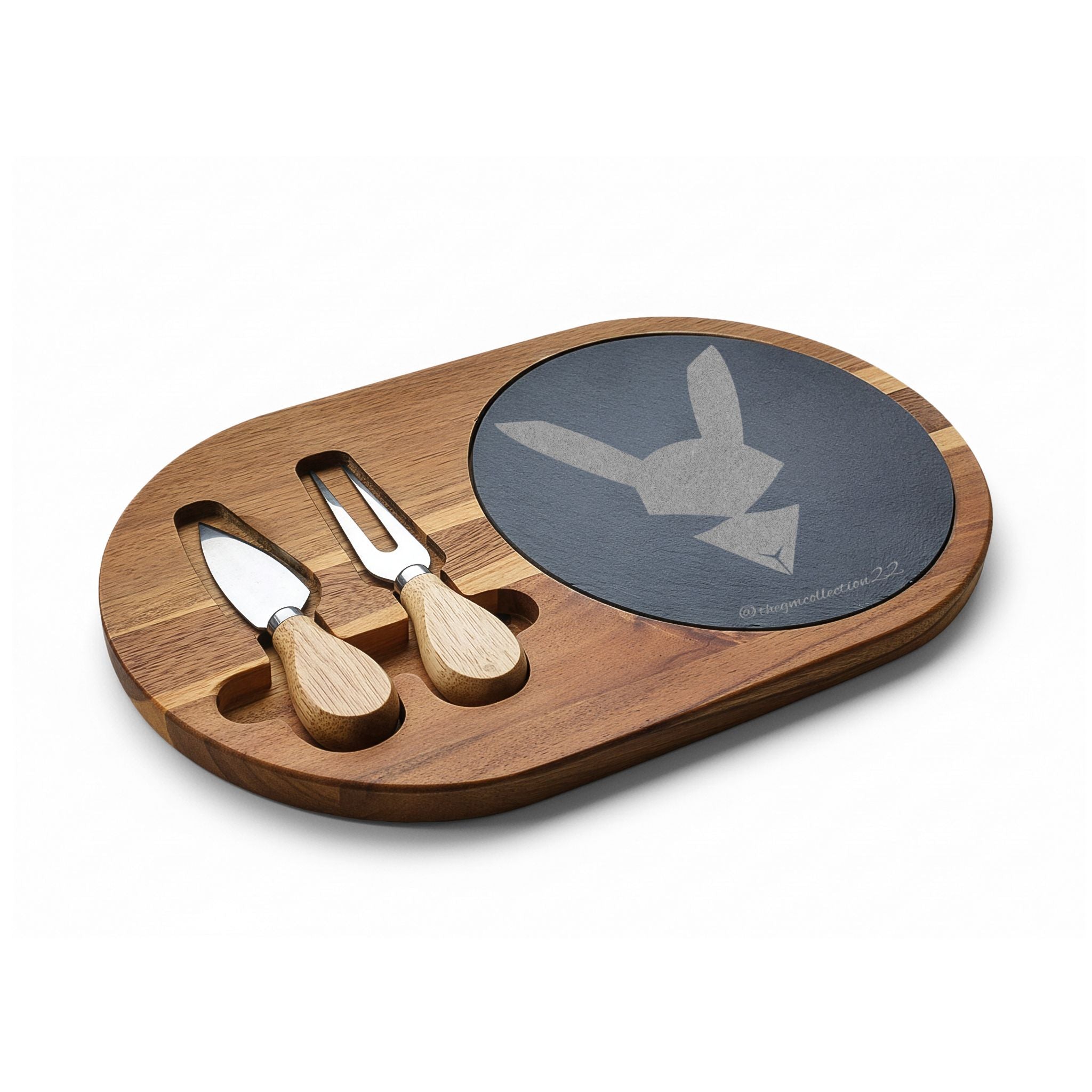 Flagship Logo Engraved Acacia Charcuterie Board