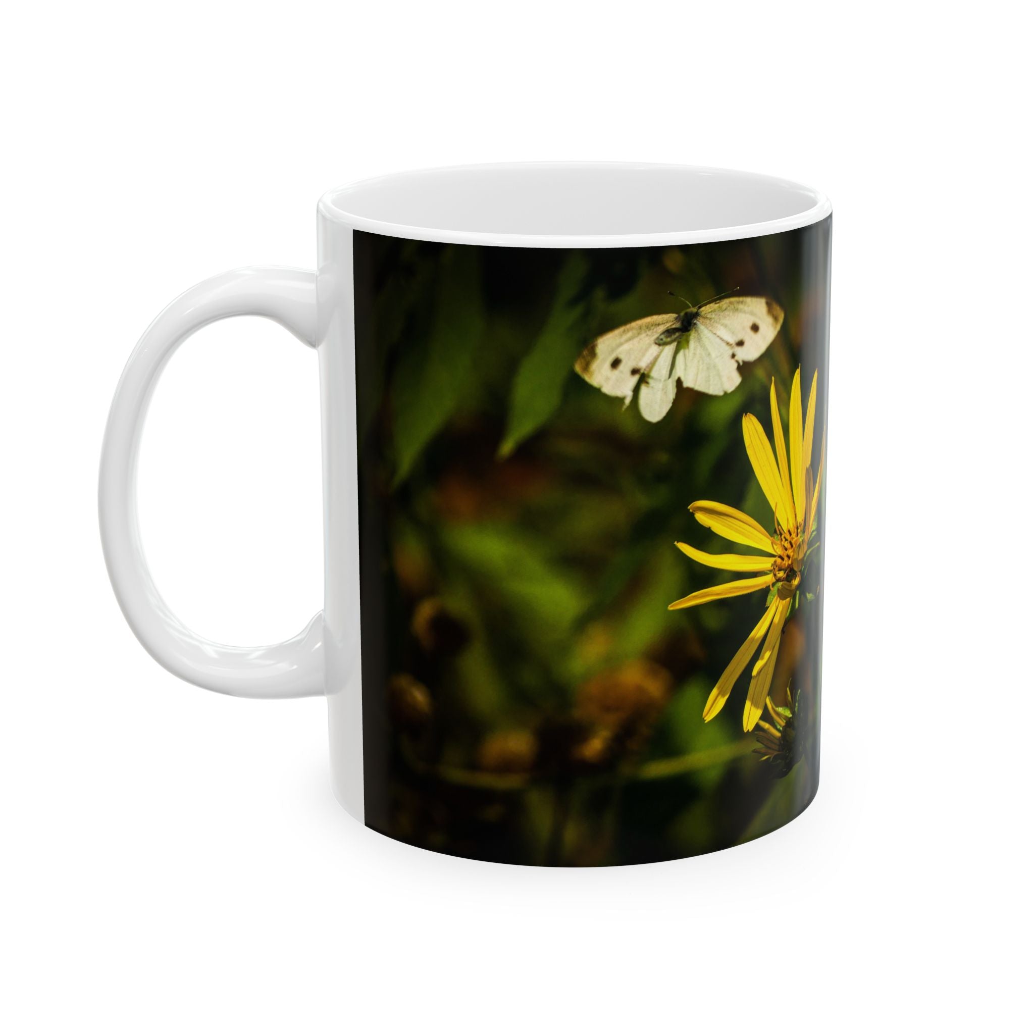The Butterfly and The Bee - Ceramic Mug, (11oz, 15oz)