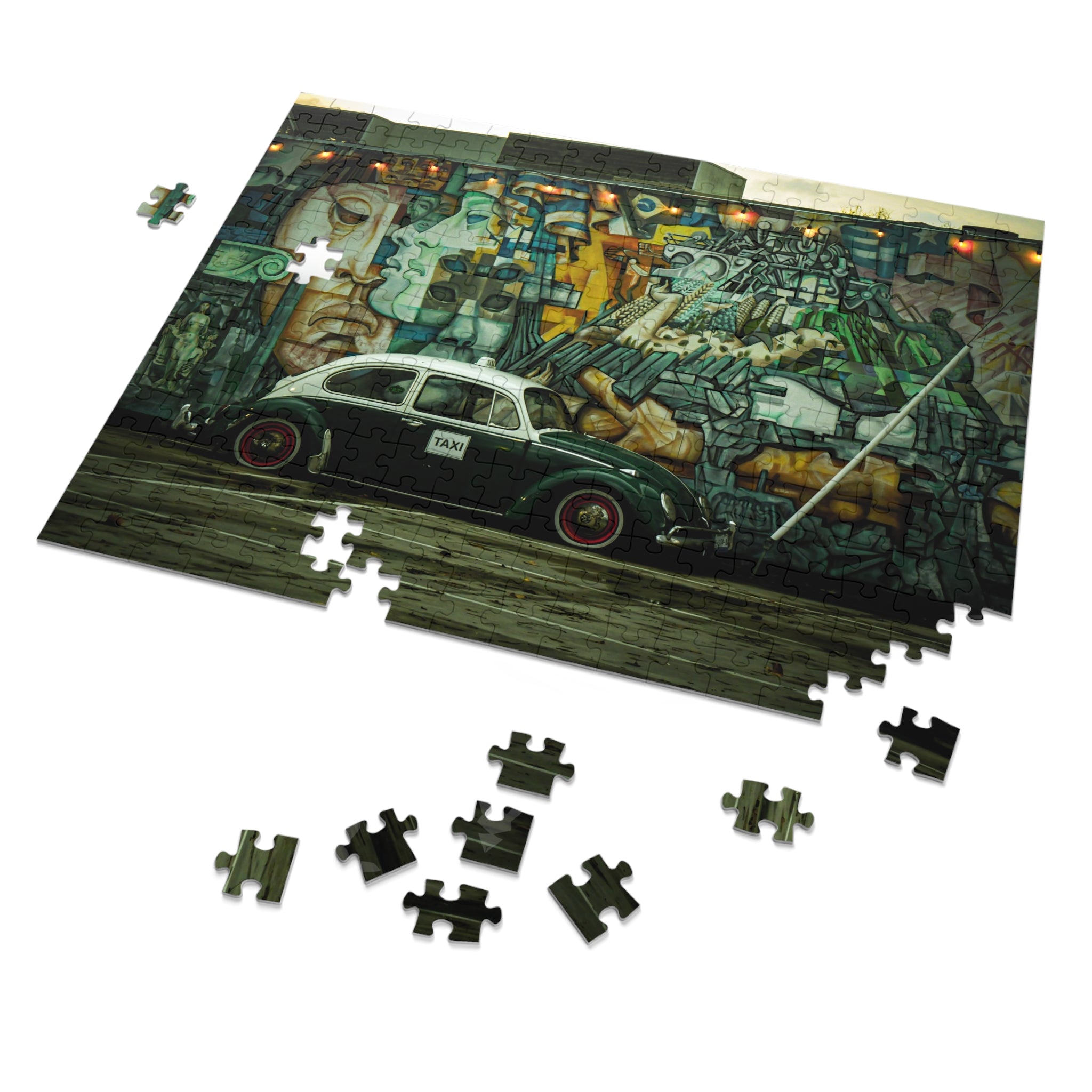Sacramento Matte  Back Alley Cab— Jigsaw Puzzle (6 Sizes)