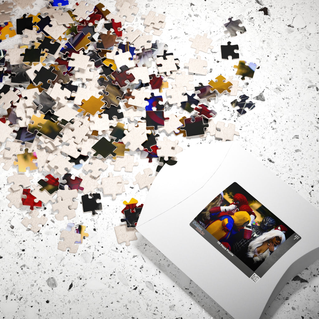 Superhero Cosplay Group Puzzle — Spider-Man & Friends Jigsaw (110–1014 pcs)