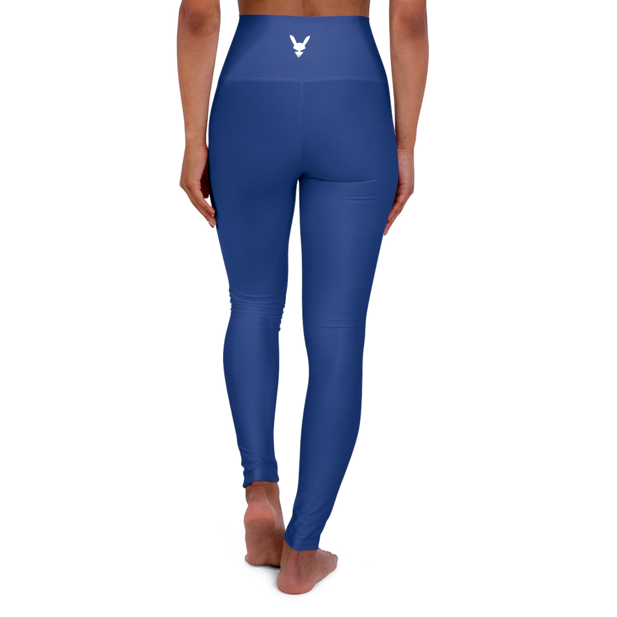 Fit22 by Gordon Moriarty - Simple Dark Blue High-Waisted Yoga Performance Leggings