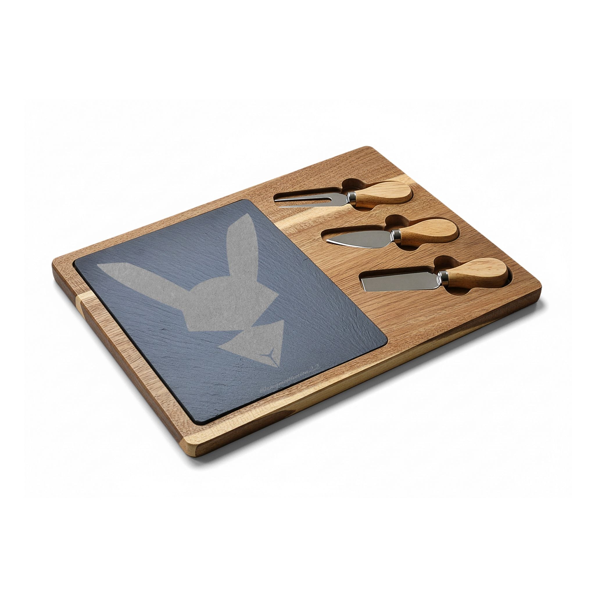 Flagship Logo Engraved Acacia Charcuterie Board