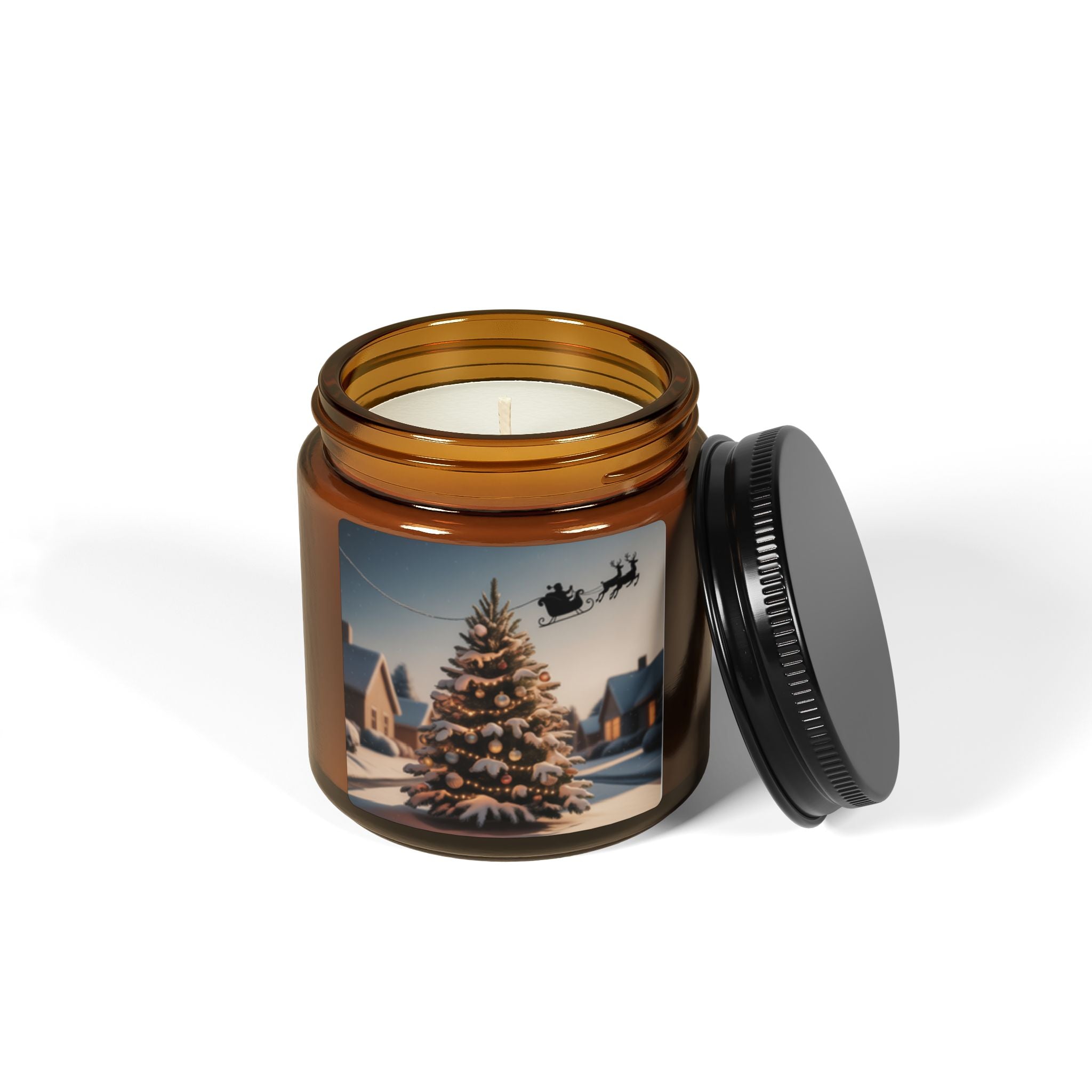 Christmas Amber Jar Soy Candle — Scented Candle