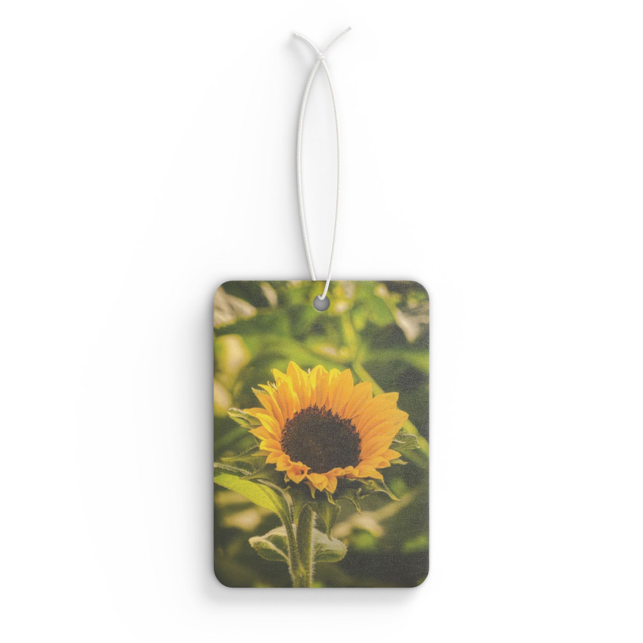 Sunflower Car Air Freshener — Vintage Sunny Floral Scented Ornament