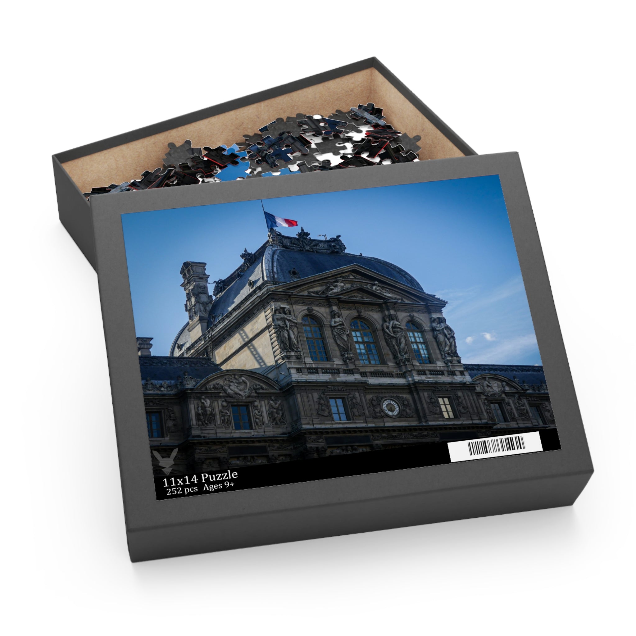 Parisian Landmark Puzzle — 120/252/500-Piece Louvre Architecture Jigsaw