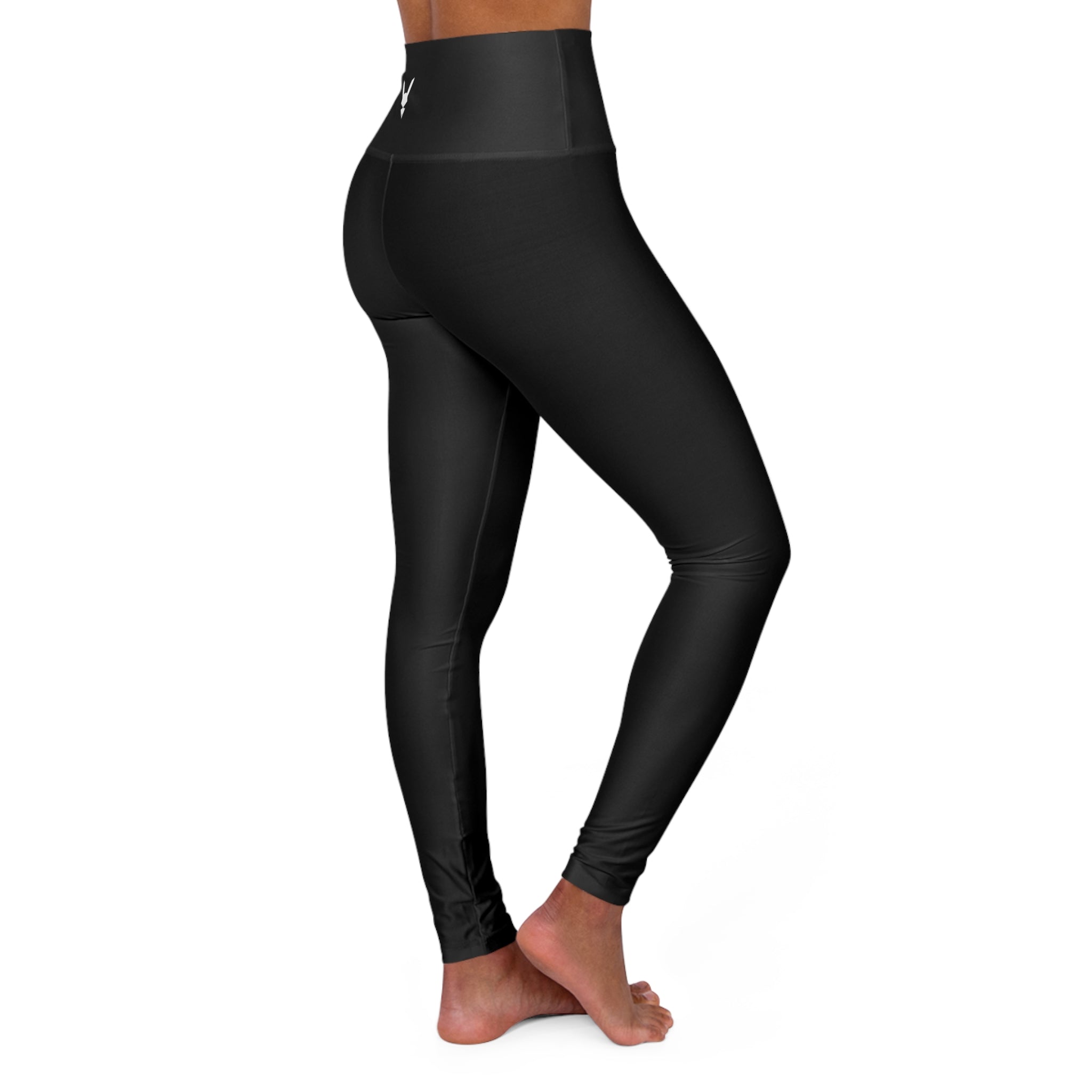 Fit22 by Gordon Moriarty - Simple Black High-Waisted Yoga Performance Leggings