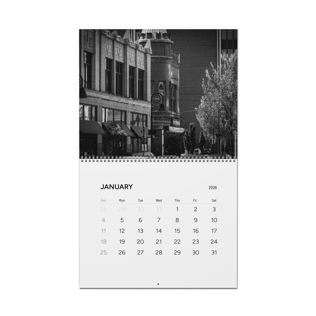 2026 Hometown Noir Wall Calendar — Rockford, IL