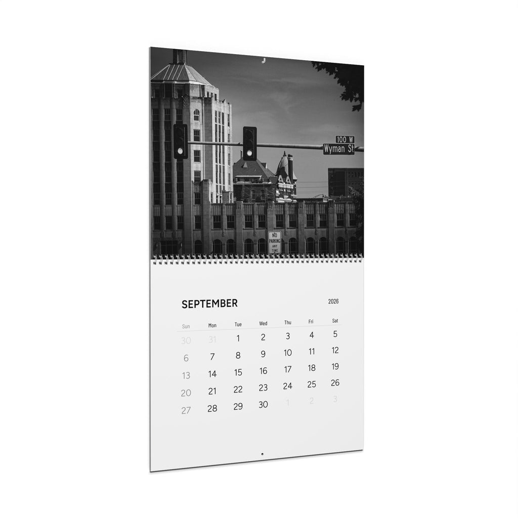 2026 Hometown Noir Wall Calendar — Rockford, IL