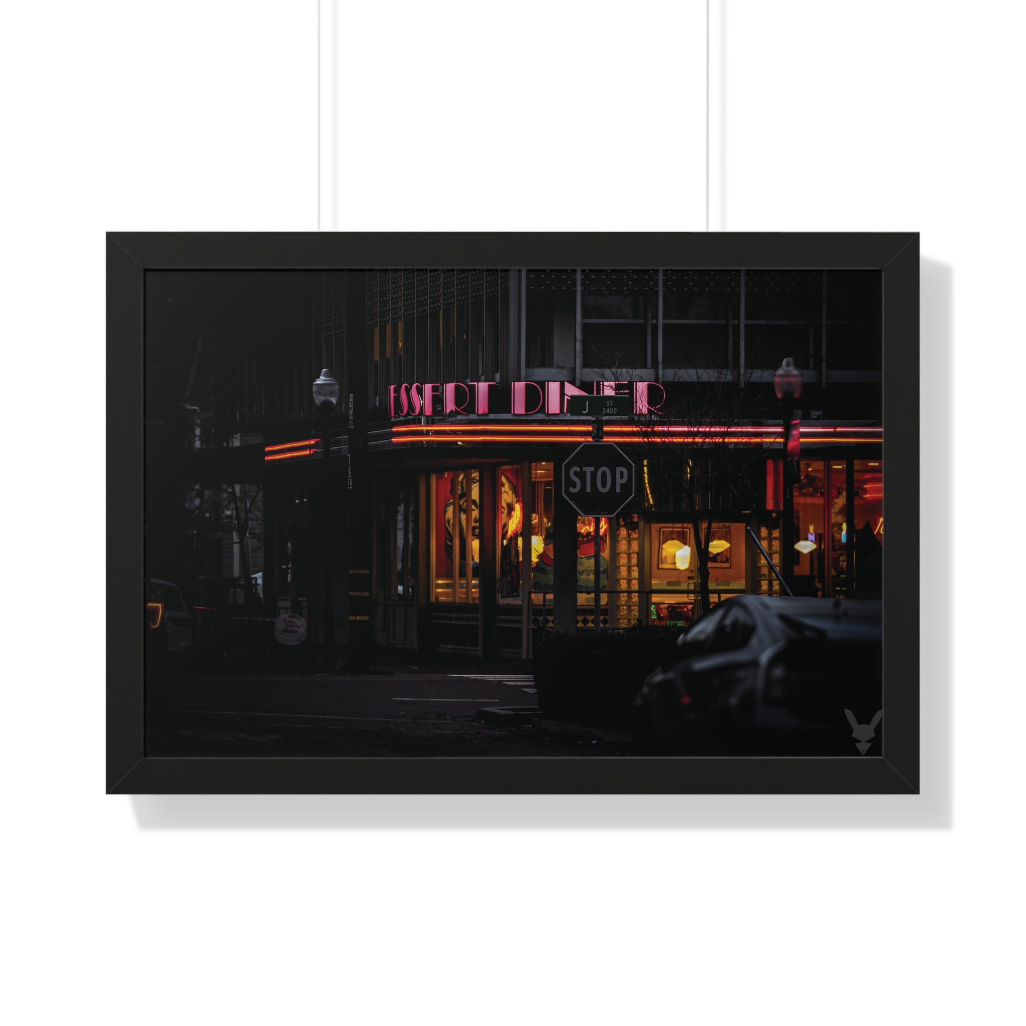 Sacramento Midtown Diner Poster — 'Capture Everything' Evening Cityscape