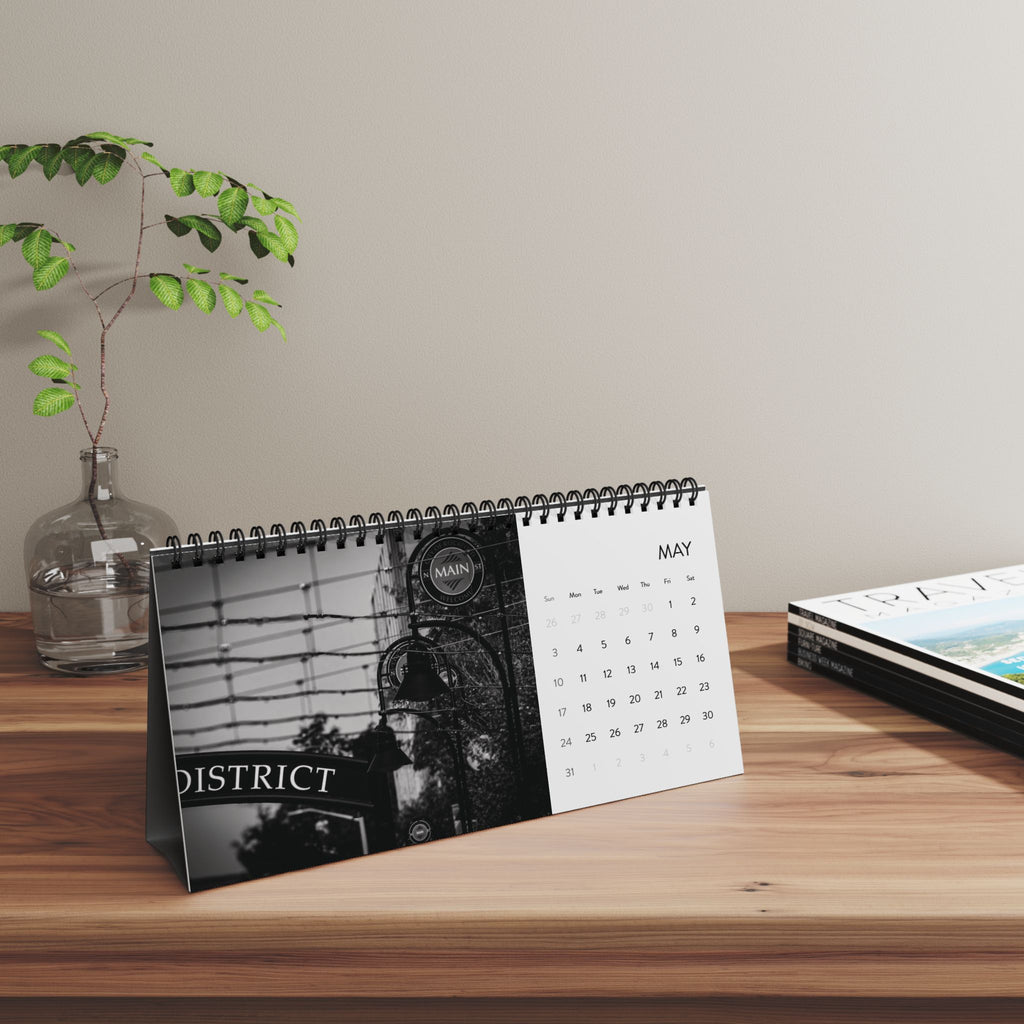 2026 Hometown Noir Desktop Calendar — Rockford, IL