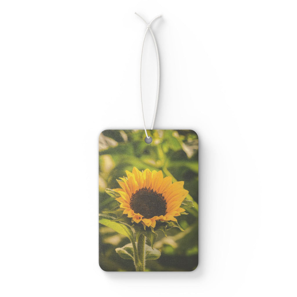Sunflower Car Air Freshener — Vintage Sunny Floral Scented Ornament