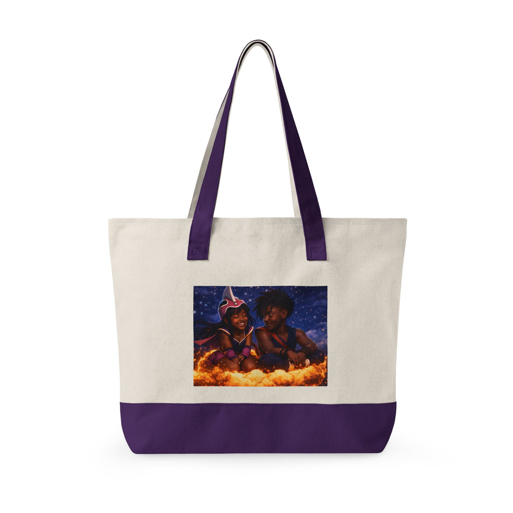 Zippered Canvas Tote