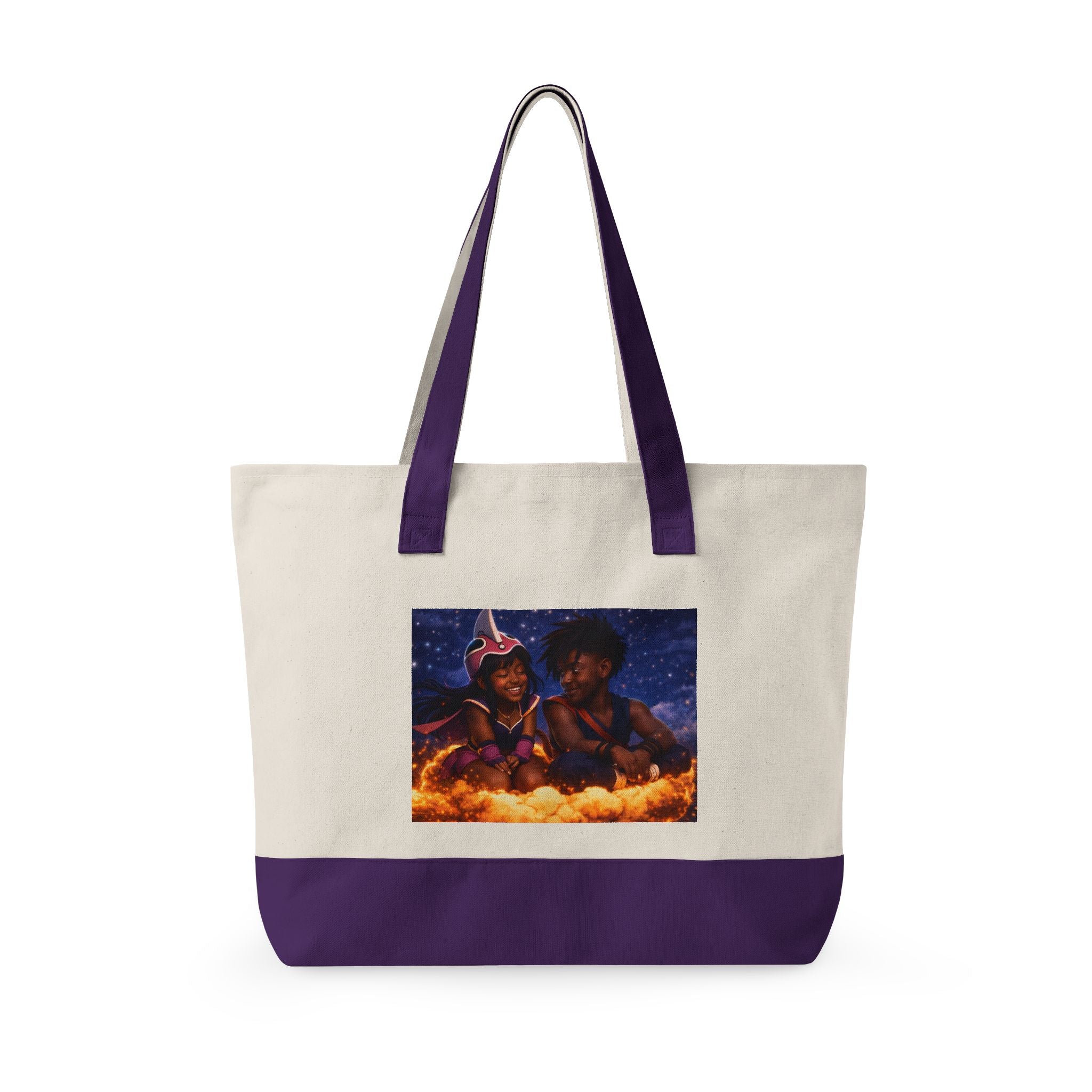 Zippered Canvas Tote