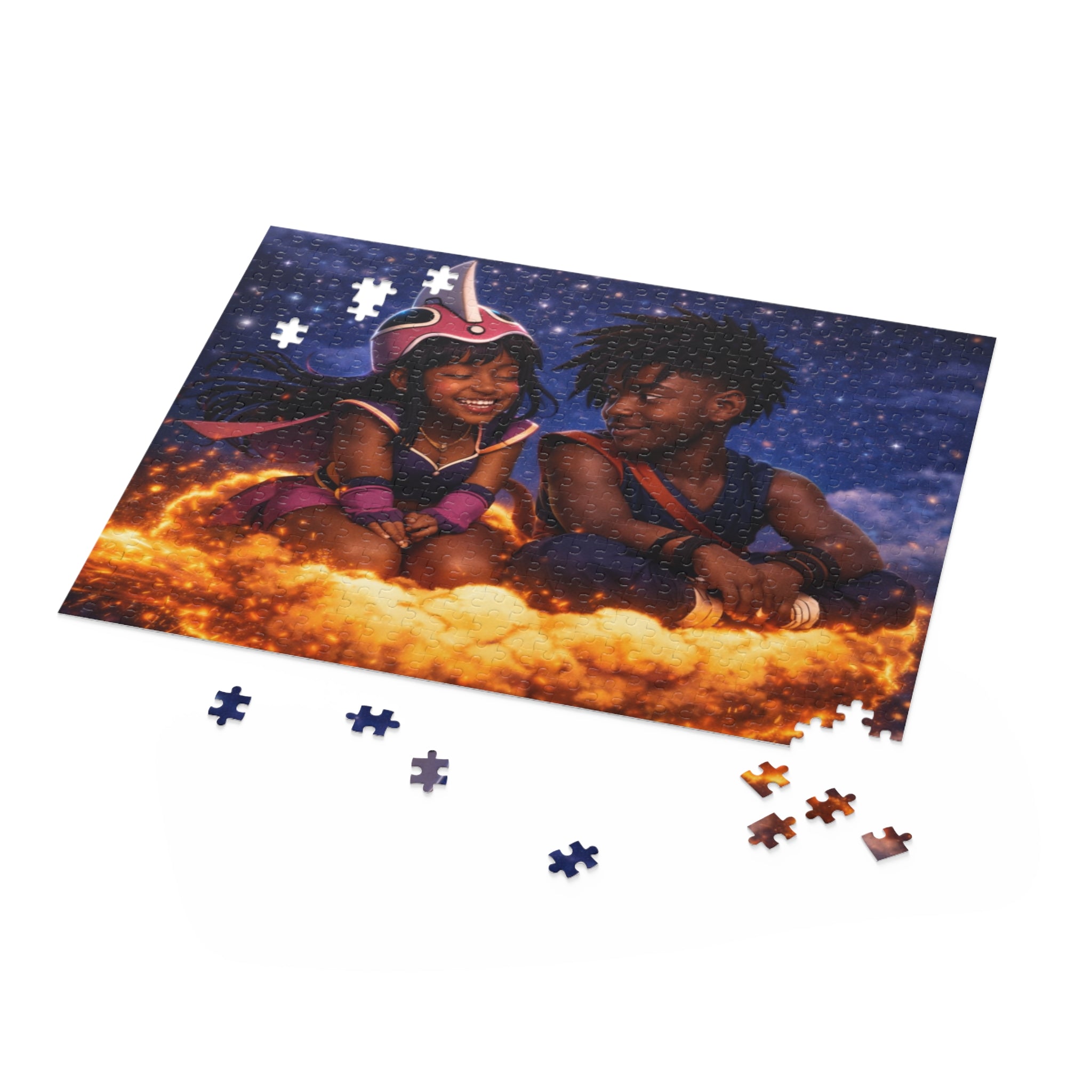 Puzzle - Fire Cloud on a Magical Starry Night (120/252/500 pcs)