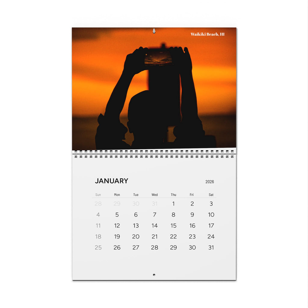 2026 Shot_By_Gordon22 Wall Calendar