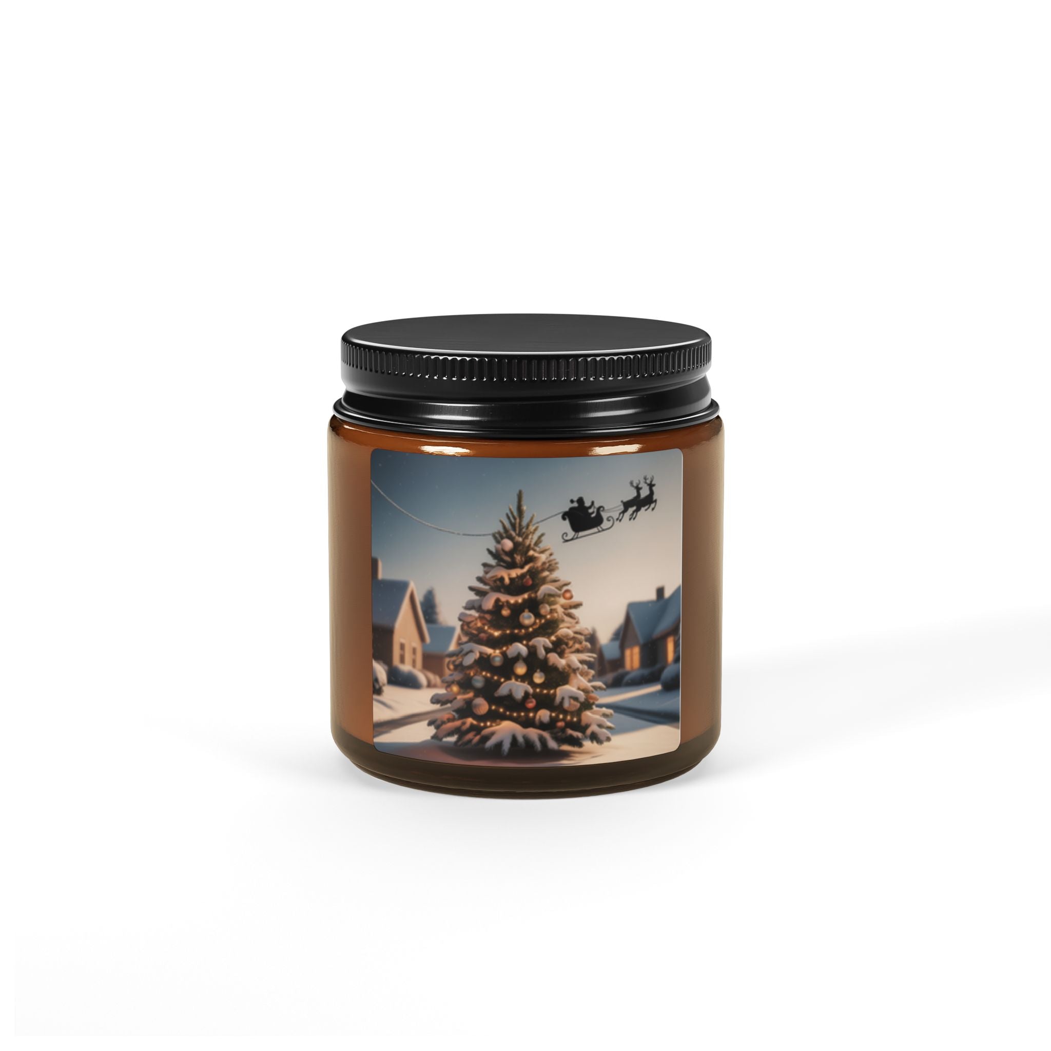 Christmas Amber Jar Soy Candle — Scented Candle
