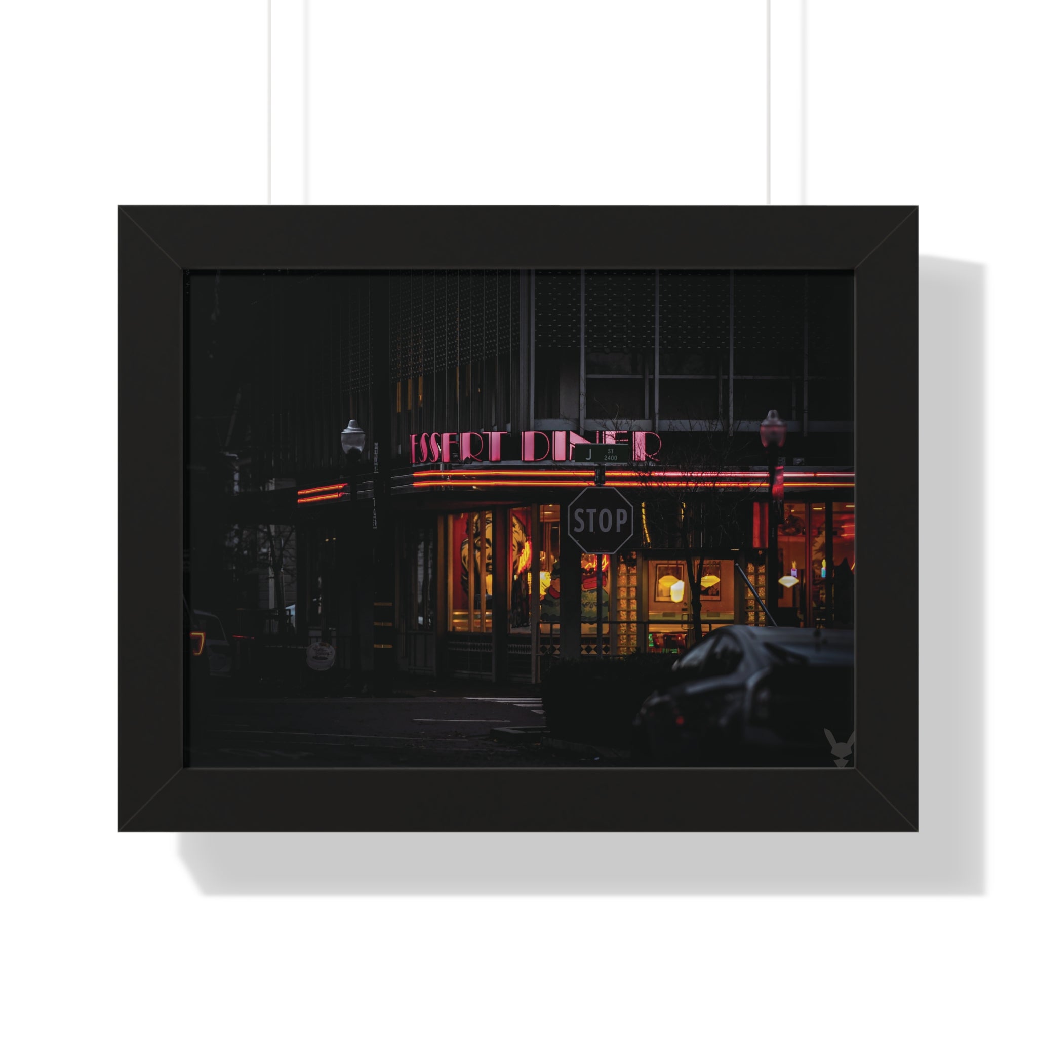 Sacramento Midtown Diner Poster — 'Capture Everything' Evening Cityscape