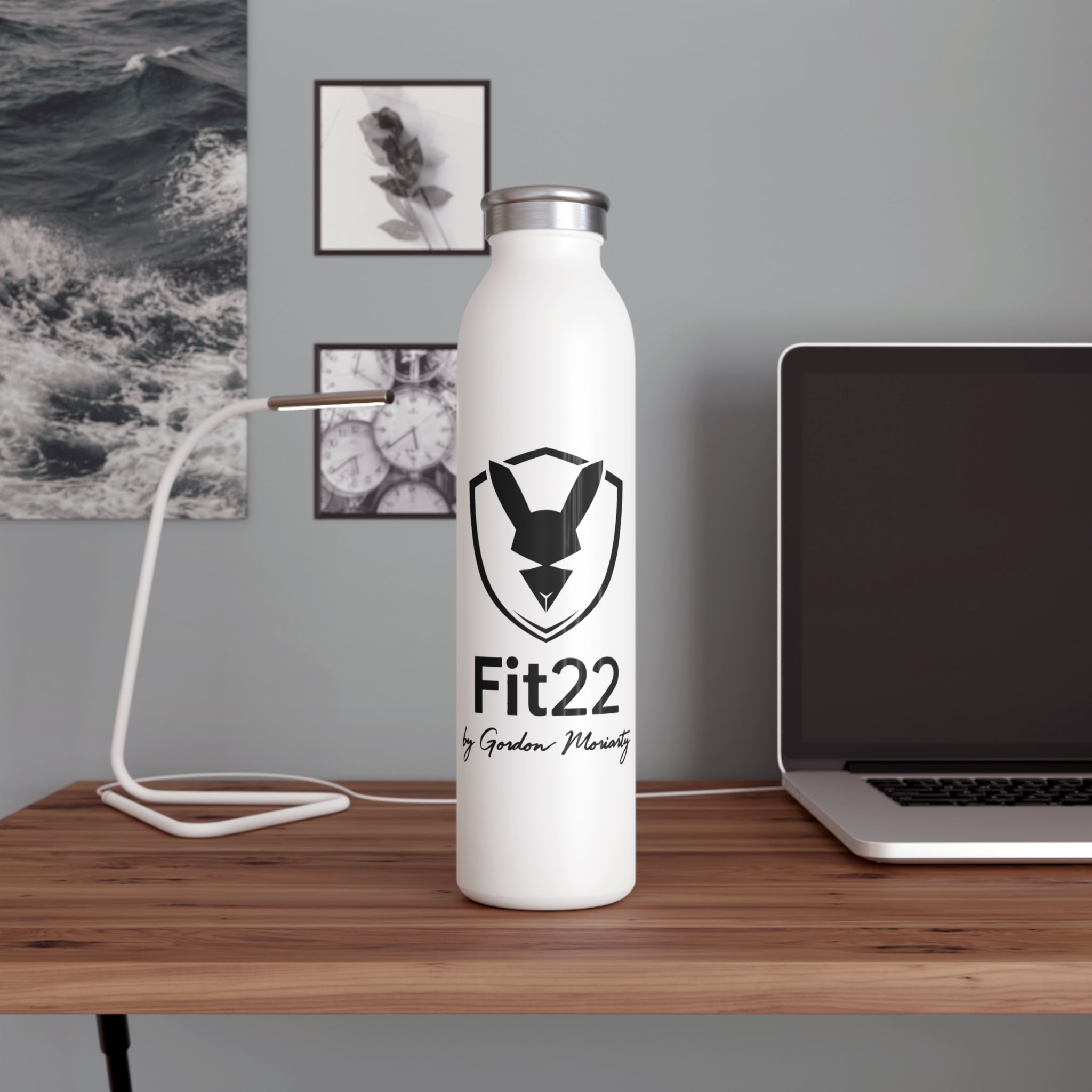Fit22 Branded Stainless Steel Bottle, Fitness Hydration Bottle