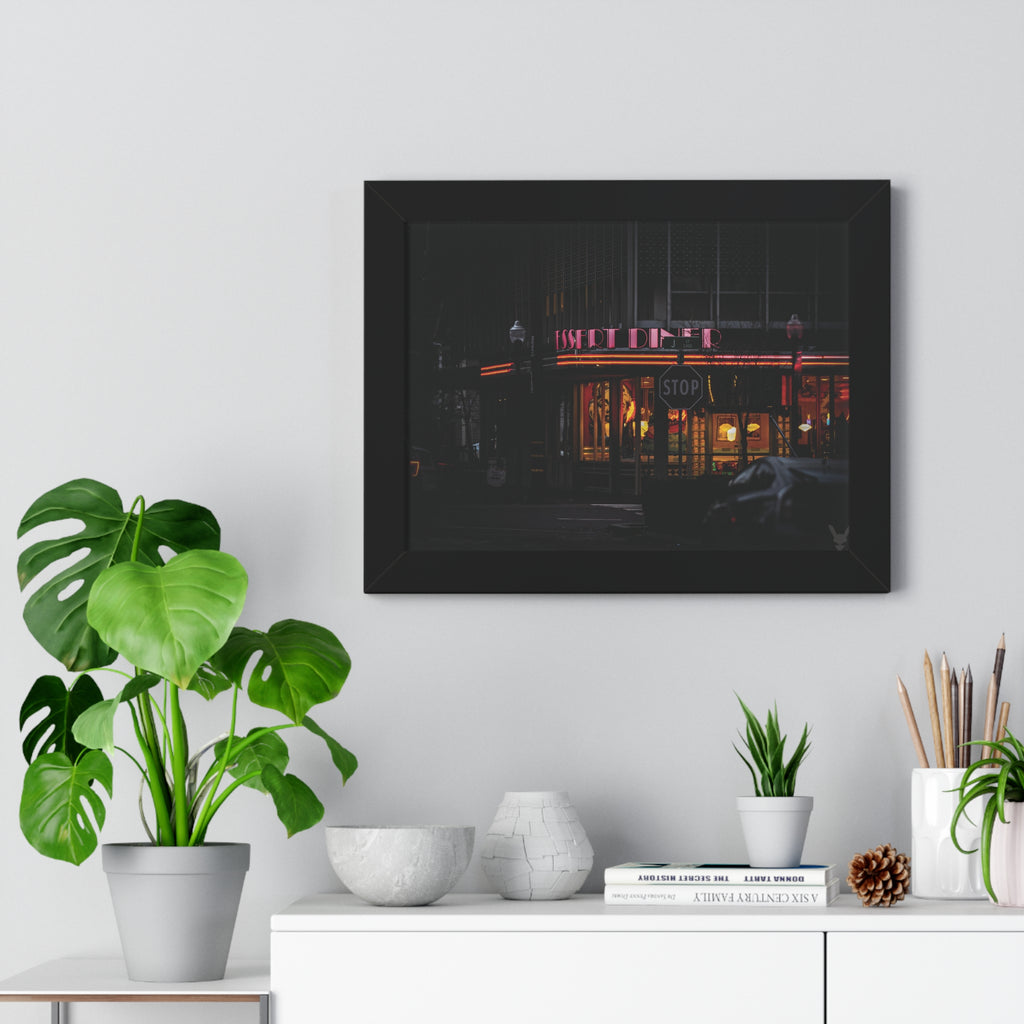 Sacramento Midtown Diner Poster — 'Capture Everything' Evening Cityscape