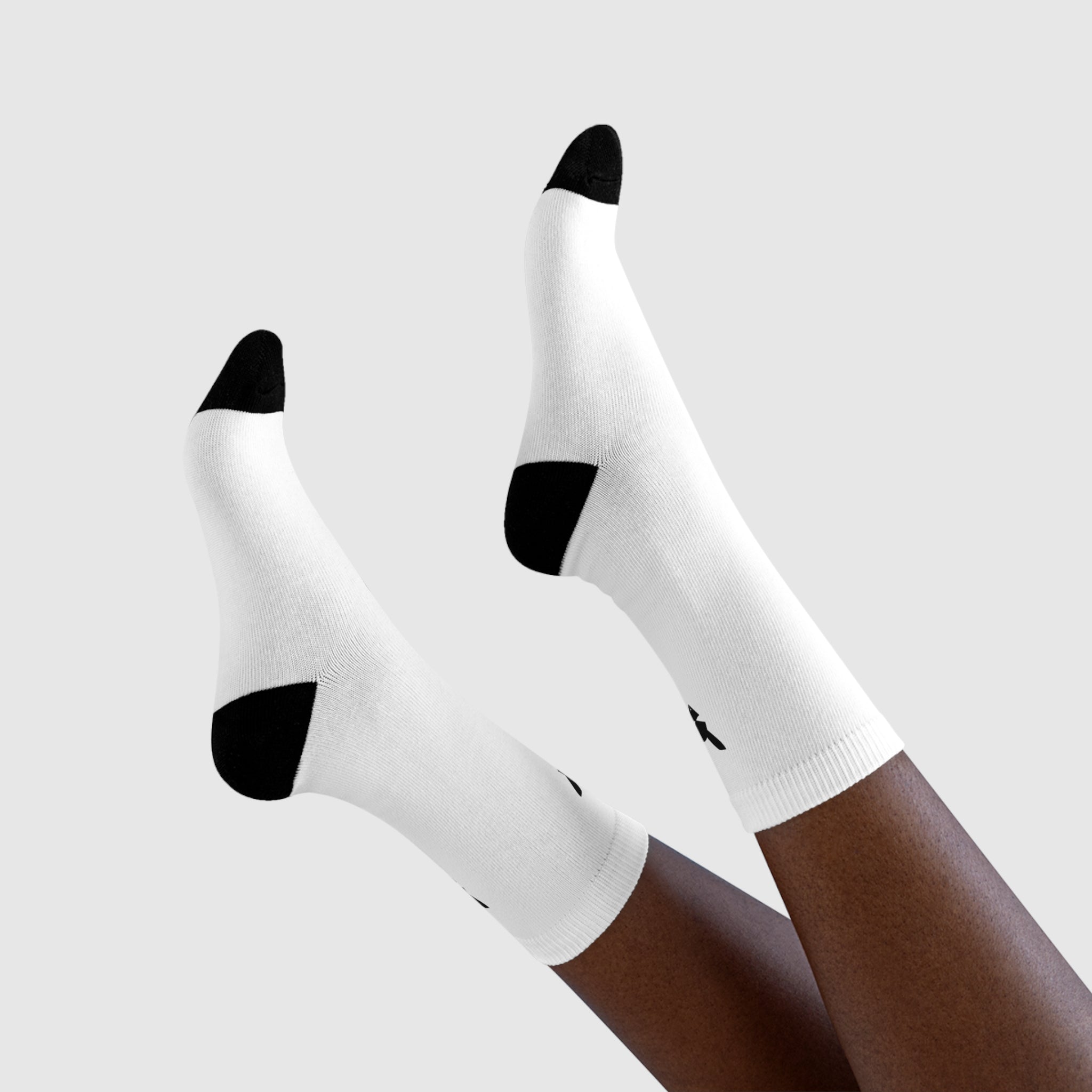 Flagship Logo Crew Socks — Sublimation 25% Cotton
