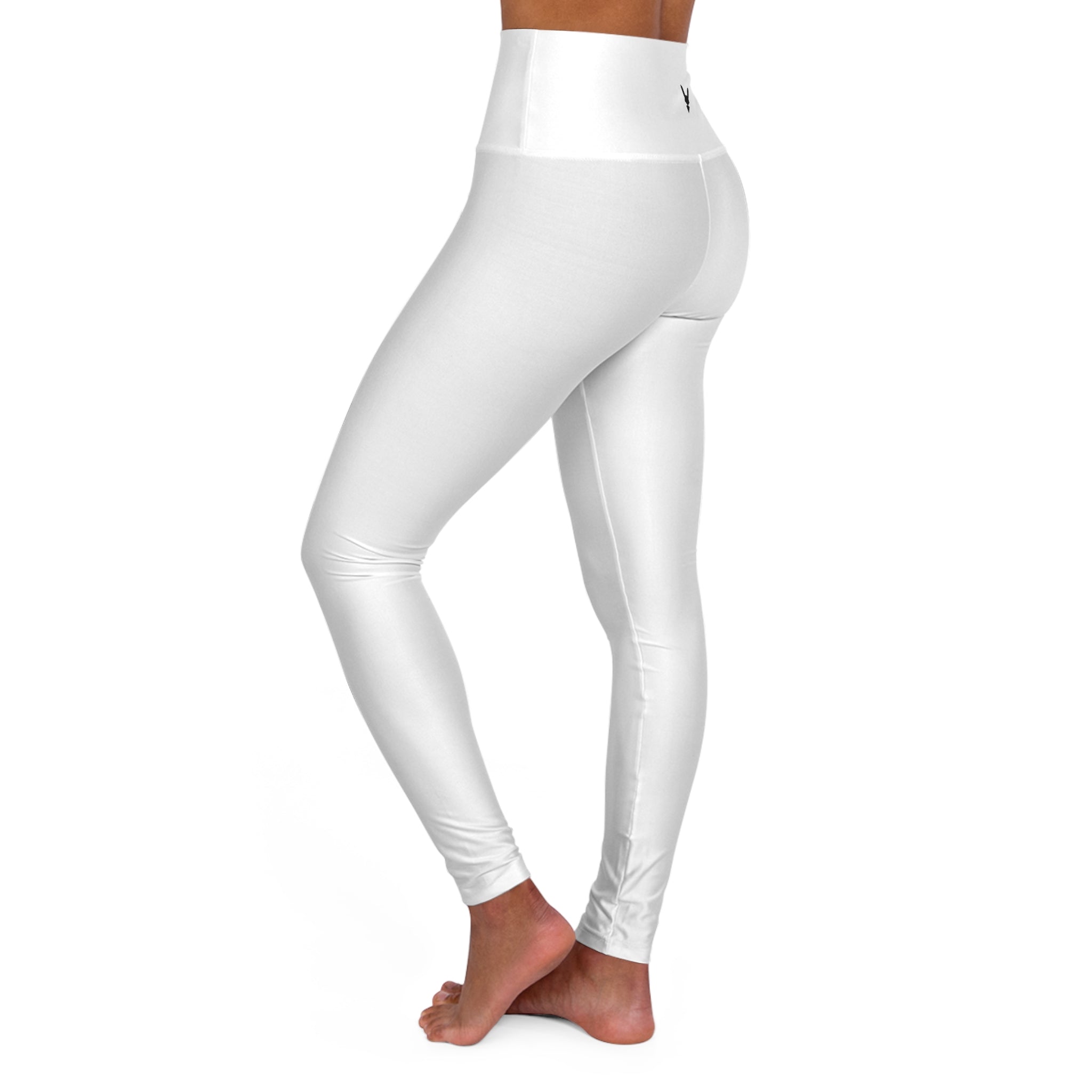 Fit22 by Gordon Moriarty - Simple White High-Waisted Yoga Performance Leggings